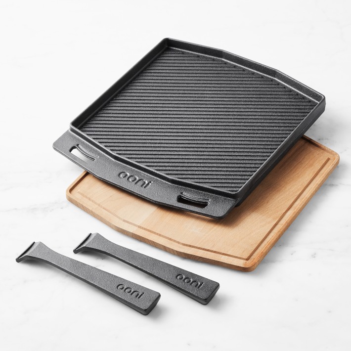 Ooni Cast Iron Skillet & Dual Sided Grizzler Cookware Set Williams Sonoma