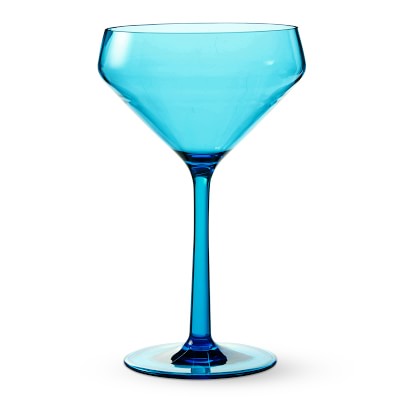 Sol Outdoor Martini Glasses, Set of 6, Blue