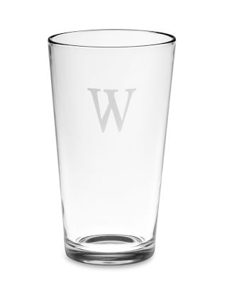 monogrammed beer glasses