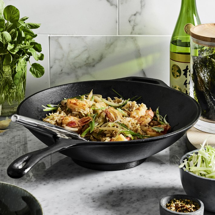 Lodge Chef Collection Seasoned Cast Iron Stir Fry Skillet, 12" Williams Sonoma