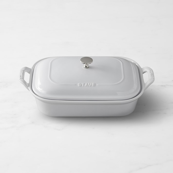 staub rectangular covered baker