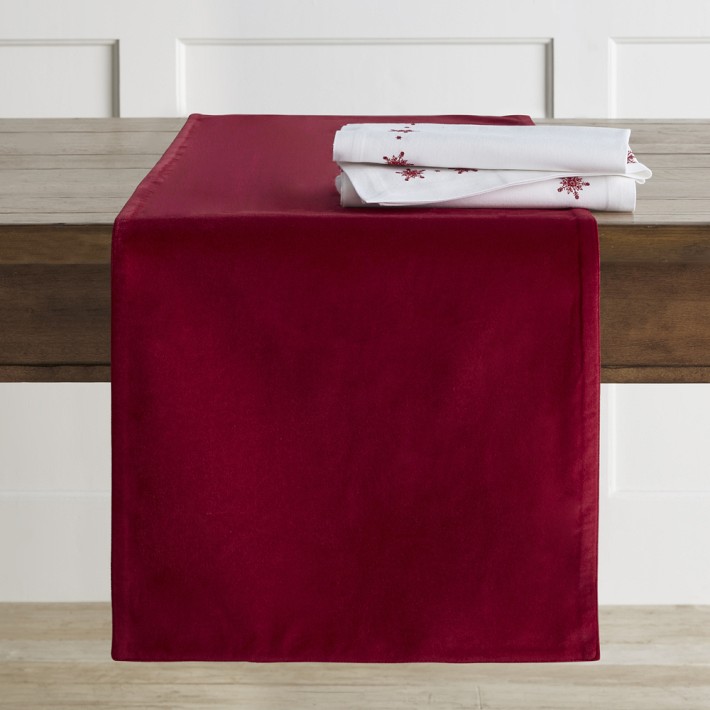 Velvet Table Runner Williams Sonoma