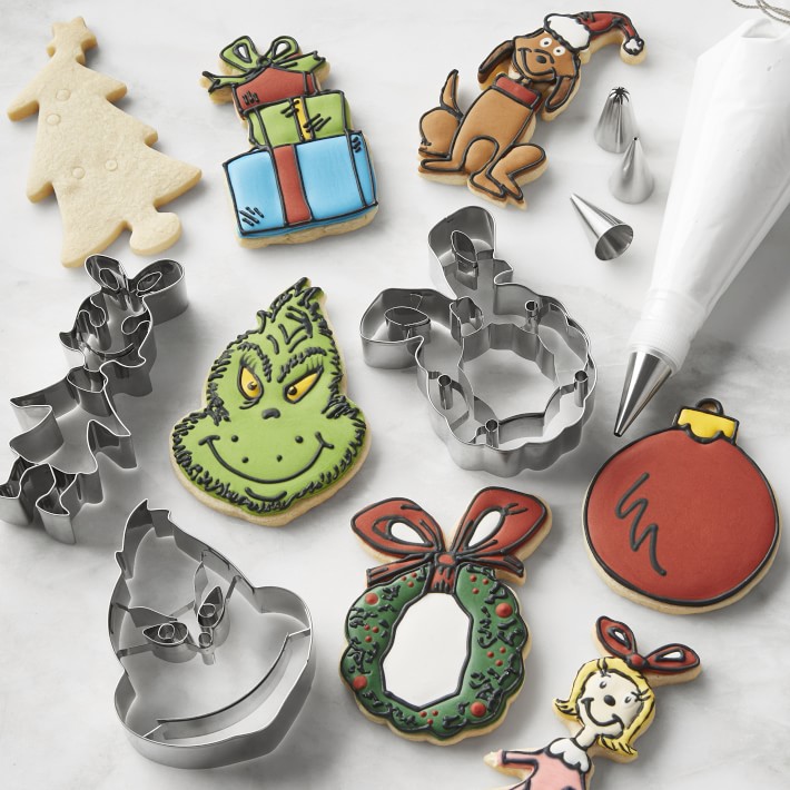 Everythingforcakes The Grinch Christmas Cookie Cutter Set – 4 Pieces, PLA+
