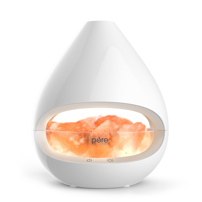 Pure Enrichment PureGlow Crystal Himalayan Salt Rock Lamp & Ultrasonic