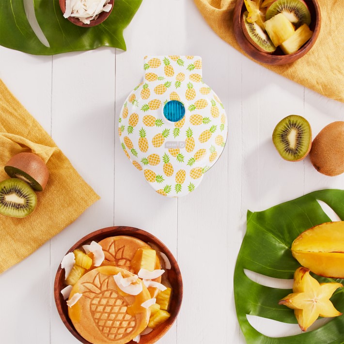 Dash Mini Pineapple Waffle Maker Williams Sonoma