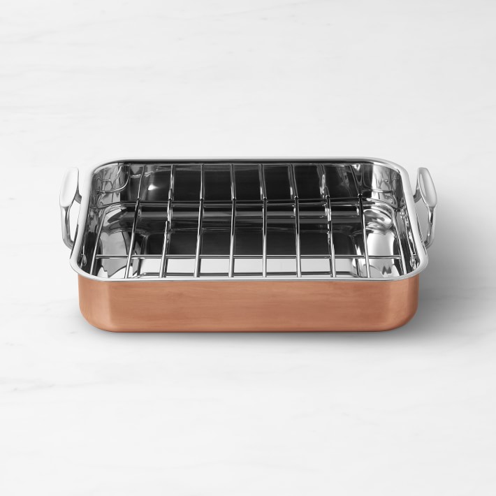 Williams Sonoma Copper Roasting Pan with Rack Williams Sonoma