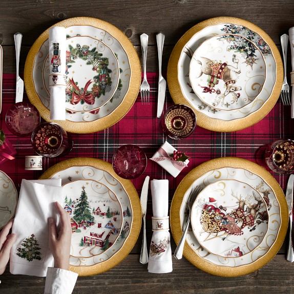 pottery barn christmas bowls