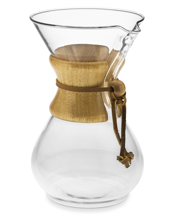 Chemex® PourOver Glass Coffee Maker with Wood Collar Williams Sonoma