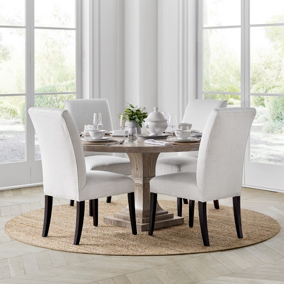 white dining side chairs