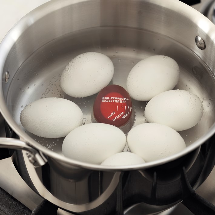 Innovative Resin Egg Boiling Cooking Tool,Red Eggs Timer,DEBEME Colour Changing Egg Timer 
