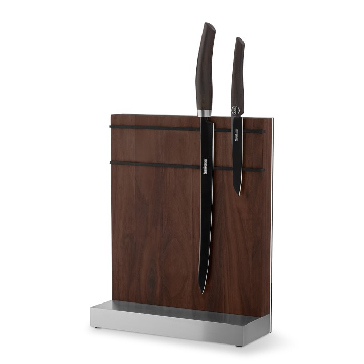 Black Nesmuk Walnut Knife Holder Knife Storage Williams Sonoma