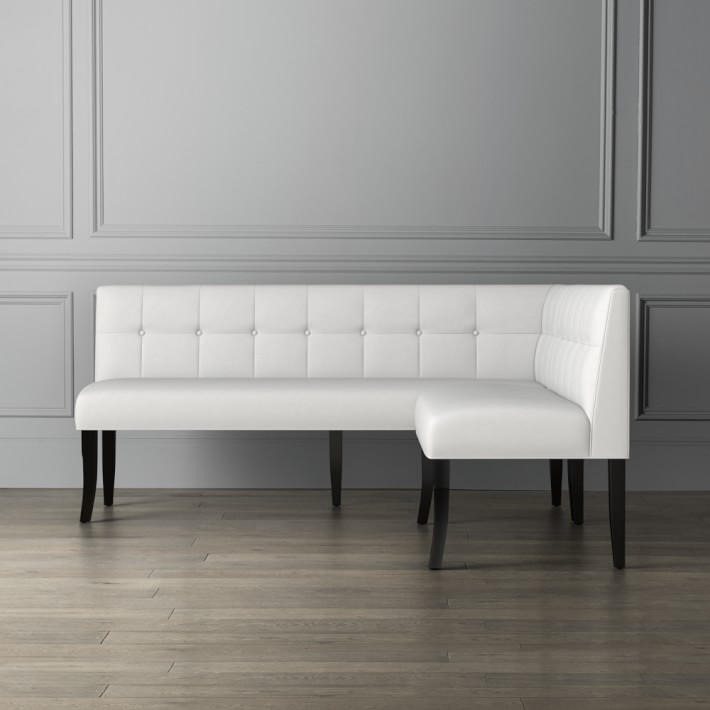 leather dining banquette