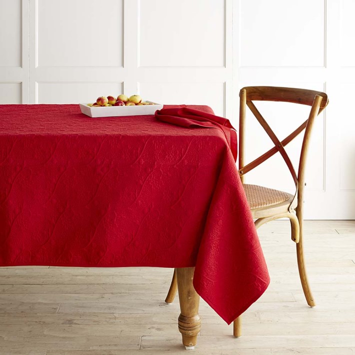 Vine Floral Boutis Tablecloth Williams Sonoma