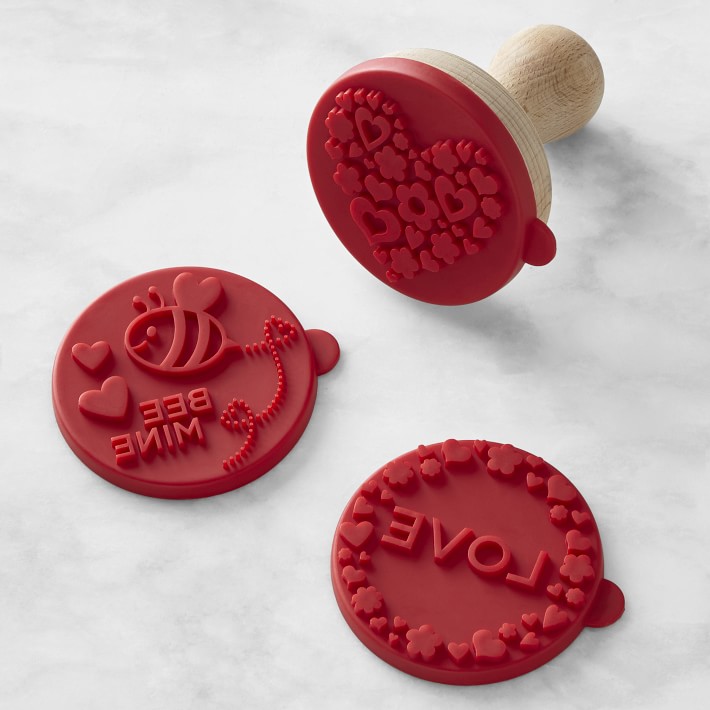 Valentines Cookie Stamp Set Williams Sonoma