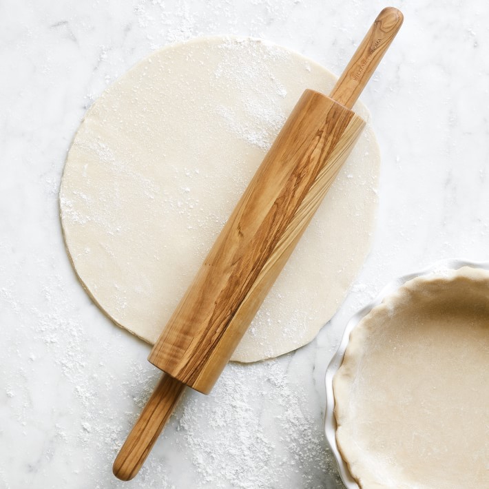 Williams Sonoma Barrel Olivewood Rolling Pin Baking Tools Williams