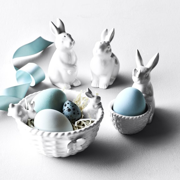 ceramic easter bunny candy dish