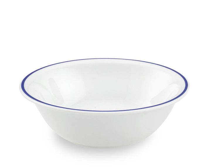 Apilco Tradition BlueBanded Porcelain Cereal Bowls Williams Sonoma