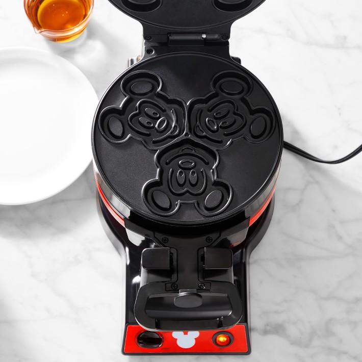Mickey Mouse Double Flip Waffle Maker, Red & Black Williams Sonoma CA