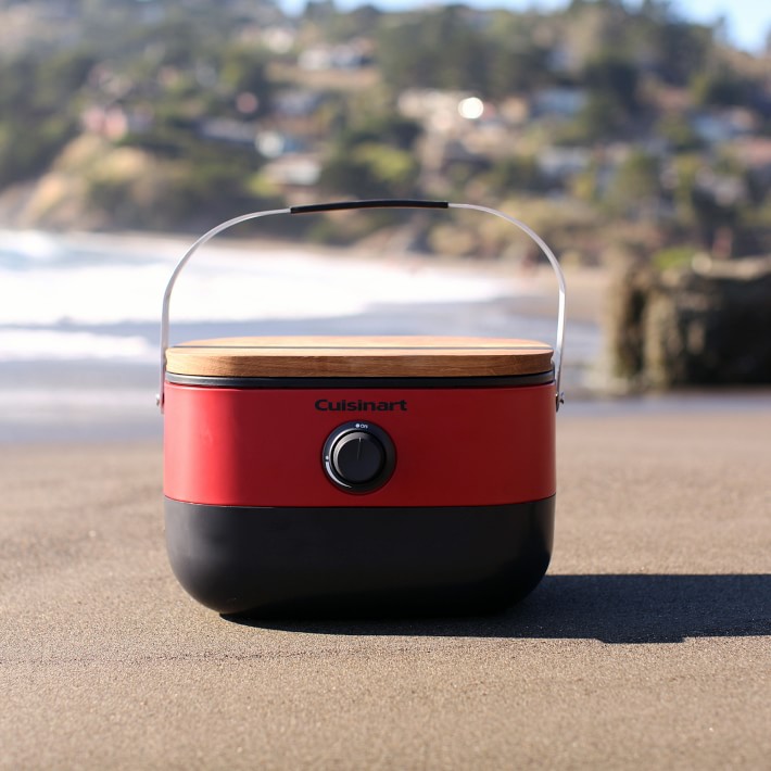 cuisinart venture portable gas grill red