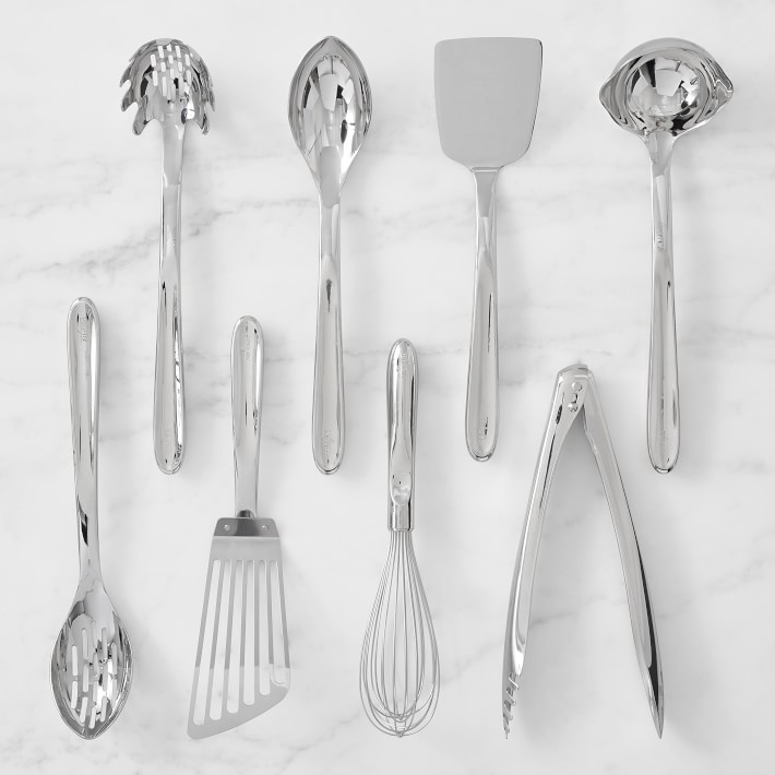 AllClad Precision Stainless Steel Kitchen Utensil Set Williams Sonoma