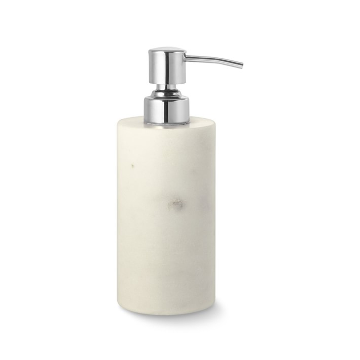 White Marble Soap Dispenser Williams Sonoma
