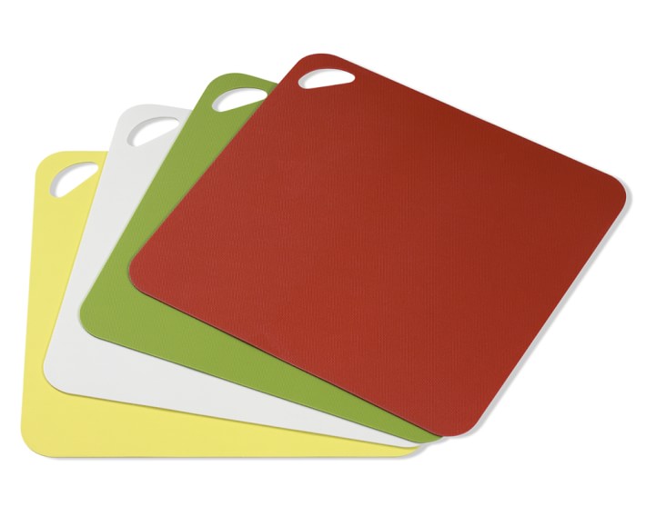 Dexas Flexi Synthetic Multi-Colour Cutting Boards, Set of 4