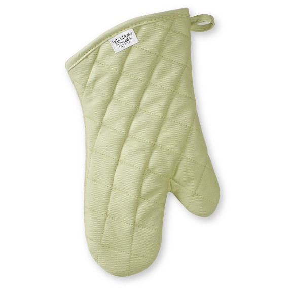 sage green oven mitts