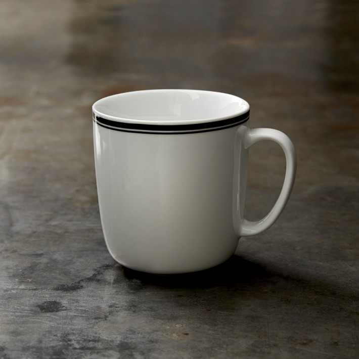 Open Kitchen by Williams Sonoma Bistro Coffee Mug Set Black Williams