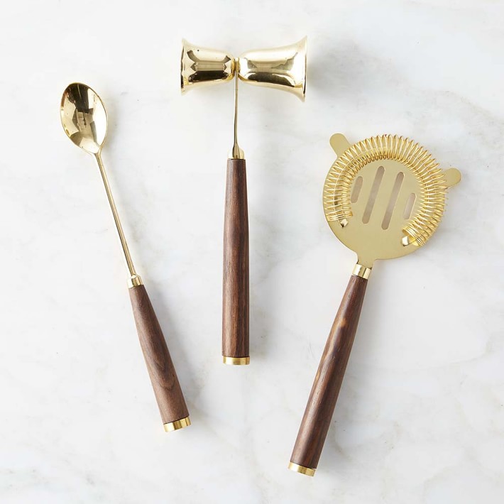 Gold Bar Tool Set Bar Accessories Williams Sonoma
