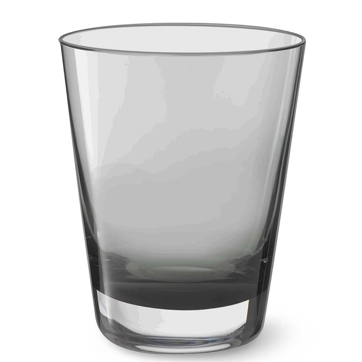 Williams Sonoma Smoke Grey Double OldFashioned Glasses Williams Sonoma