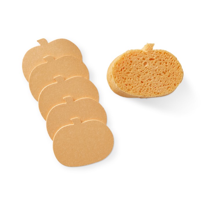 Pumpkin Pop Up Sponges, Set of 6 Williams Sonoma CA Williams Sonoma