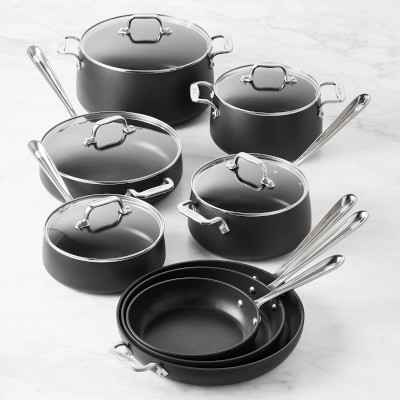 All-Clad HA1 Hard Anodized Nonstick Fry Pan Set | Williams Sonoma