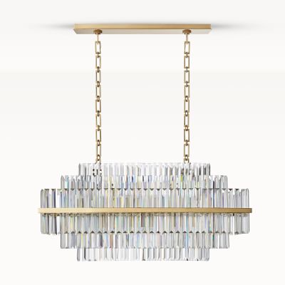 vienna linear crystal chandelier