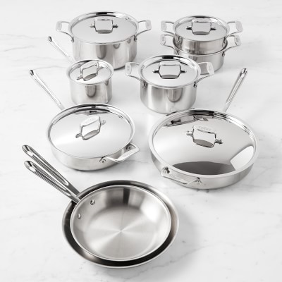 All-Clad d5 Stainless-Steel 15-Piece Cookware Set