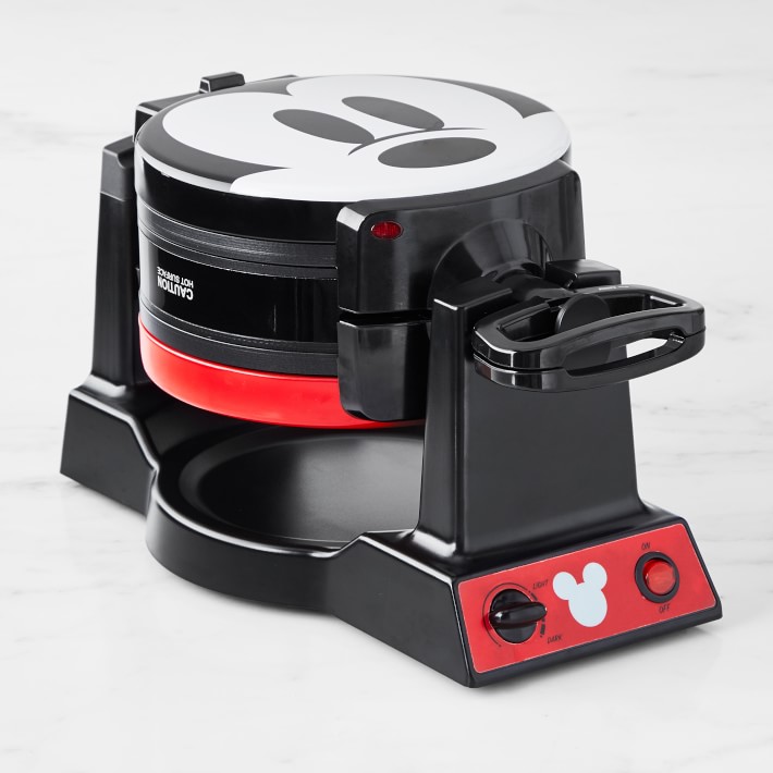 Mickey Mouse Double Flip Waffle Maker, Red & Black Williams Sonoma CA