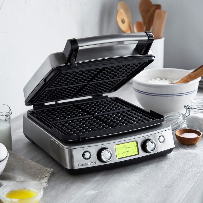 GreenPan™ Premiere Square Waffle Maker | Williams Sonoma