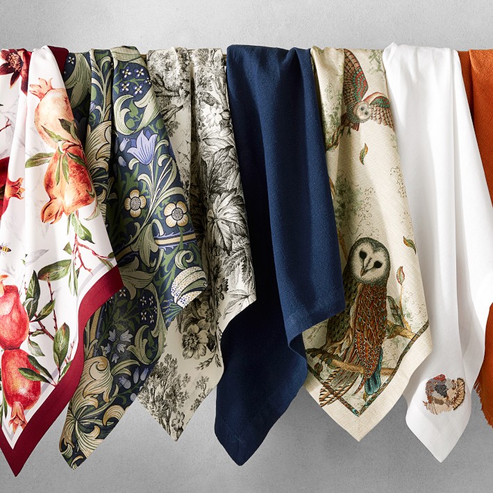 Plymouth Bird Embroidered Cloth Napkins Set of 4 Williams Sonoma