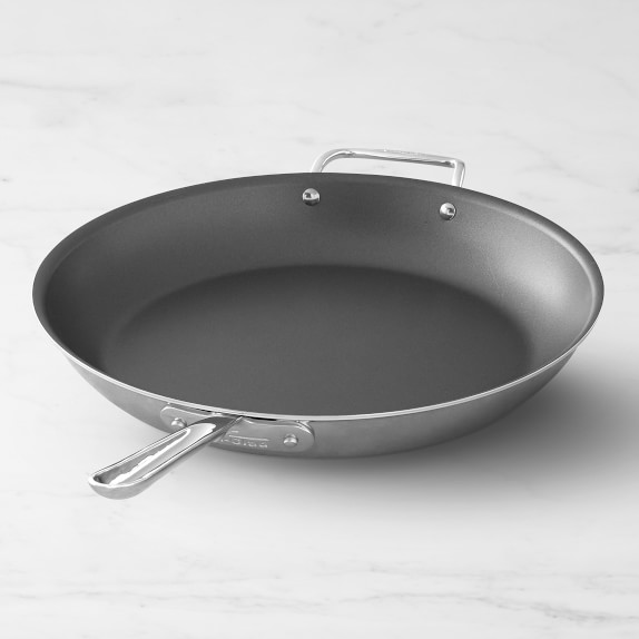 All-Clad All Clad 12 1/2 " Inch Round Stainless Anodized Exterior Fry Pan Skillet W/Lid 