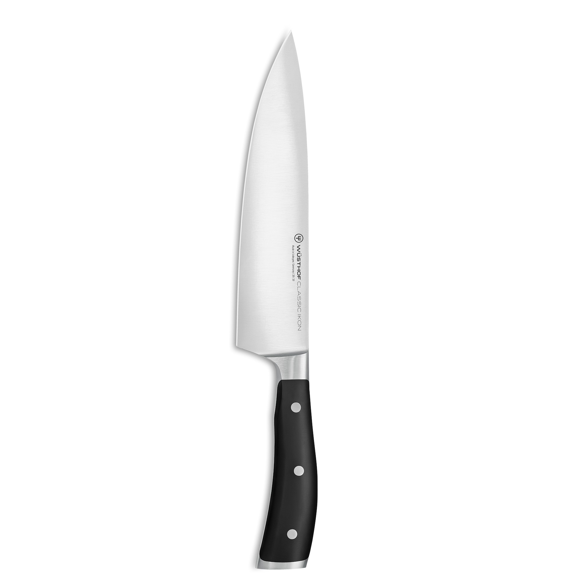 8 inch chef knife with black handle