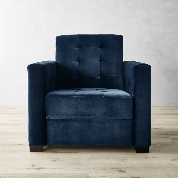 blue accent chair recliner