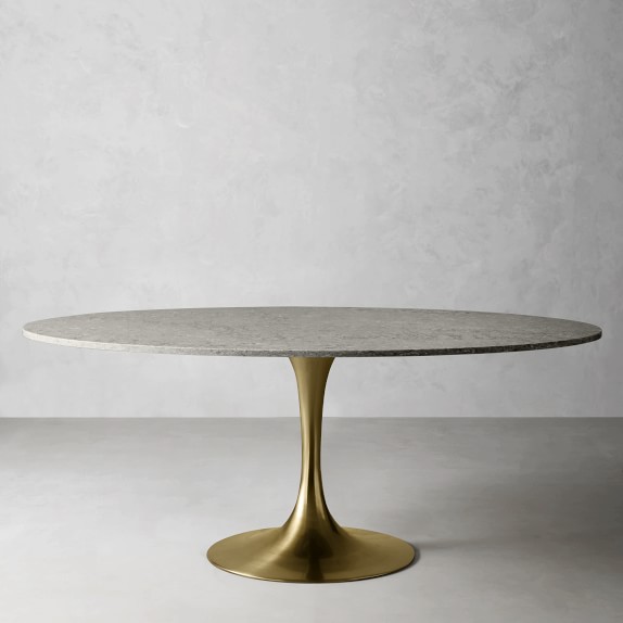 small oval pedestal dining table