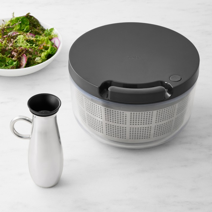 Williams Sonoma Salad Spinner & StainlessSteel Dressing Dispenser