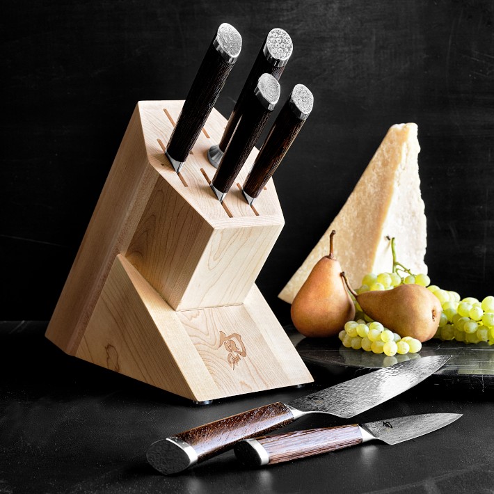 Shun Fuji 7Piece Knife Block Set Williams Sonoma