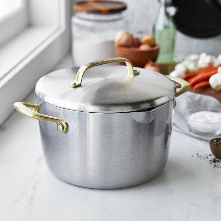 GreenPan™ GP5 StainlessSteel Ceramic Nonstick Stock Pot Williams Sonoma