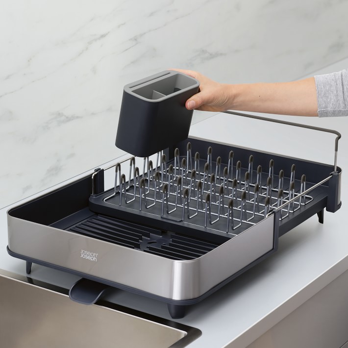 Joseph Joseph Extend Expandable Grey Dish Rack Williams Sonoma
