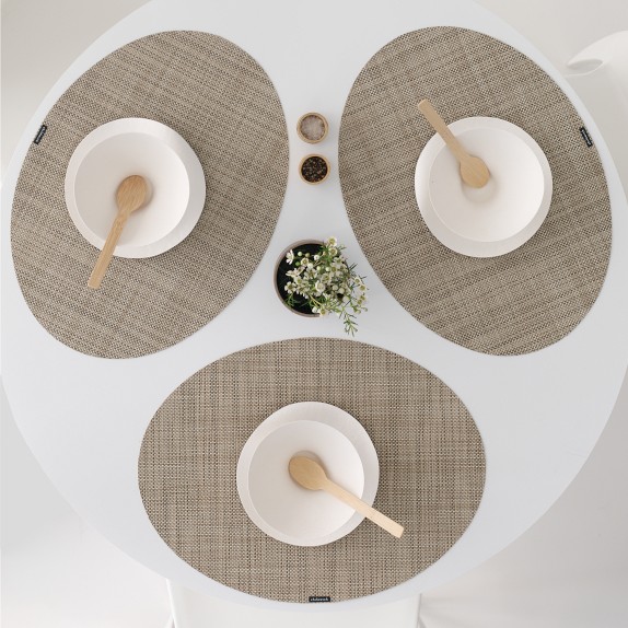 Chilewich Mini Basketweave Oval Placemats Williams Sonoma