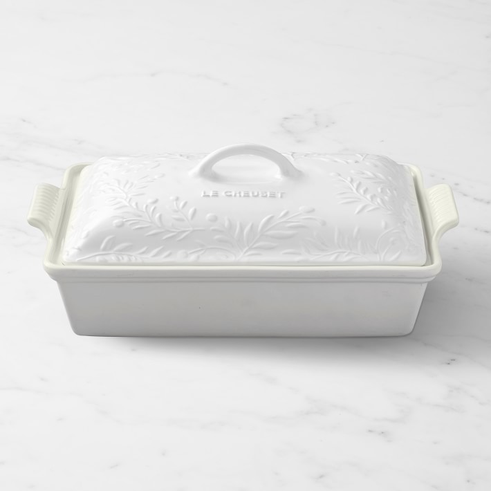 Le Creuset Olive Branch Heritage Stoneware Rectangular Covered Casserole