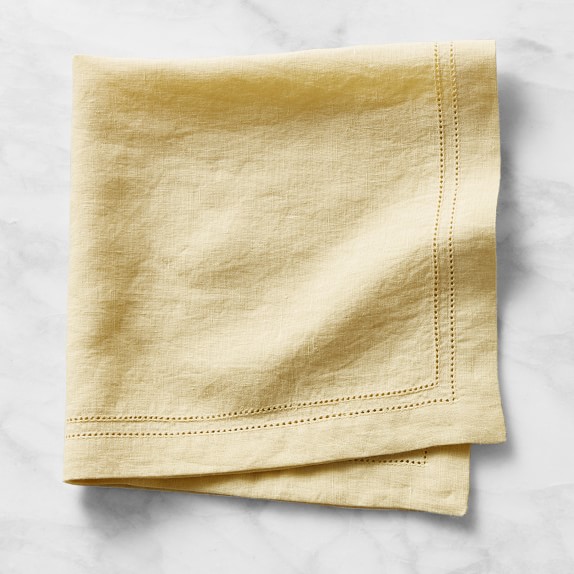 yellow cloth napkins