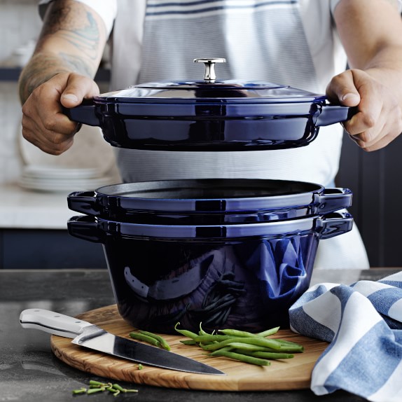 Staub Enameled Cast Iron Stackable 4Piece Cookware Set Williams Sonoma