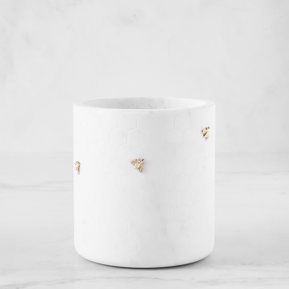 Marble Honeycomb Utensil Holder | Williams Sonoma